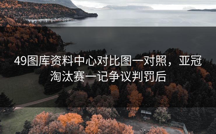 49图库资料中心对比图一对照，亚冠淘汰赛一记争议判罚后
