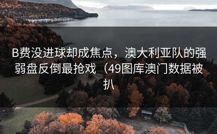 B费没进球却成焦点，澳大利亚队的强弱盘反倒最抢戏（49图库澳门数据被扒